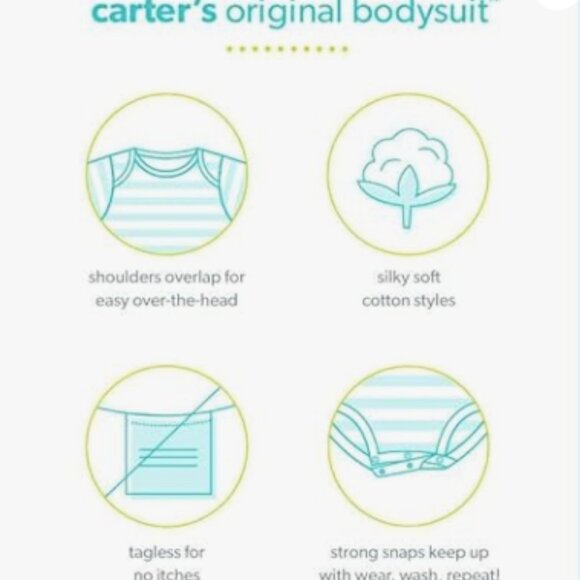 Simple Joys by Carter's baby 8-pack short-sleeve bodysuits (3-6 months) - Picture 2 of 9